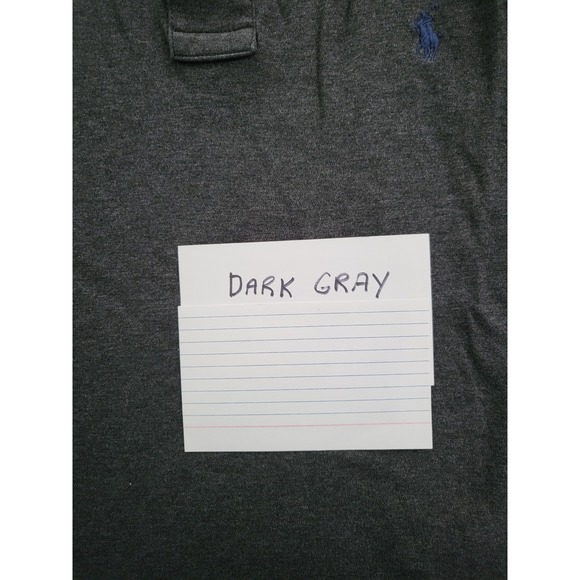 Polo Ralph Lauren Polo Shirt Mens XL Dark Gray w/ Blue Pony Classic Fit Cotton - Picture 10 of 14